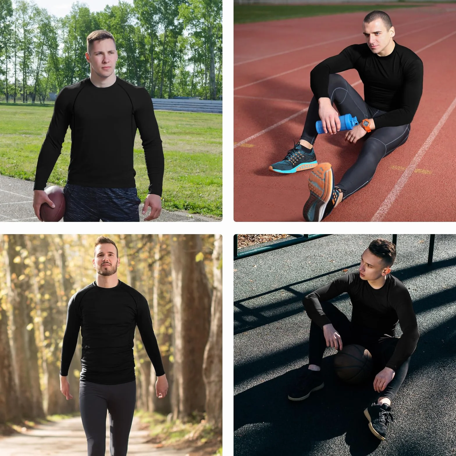 Męska kompresyjna warstwa bazowa termiczna top dla mężczyzn z podszewką polarową zimowa warstwa wierzchnia oddychająca sportowa męska sportowa z długim rękawem rajstopy fitness do biegania