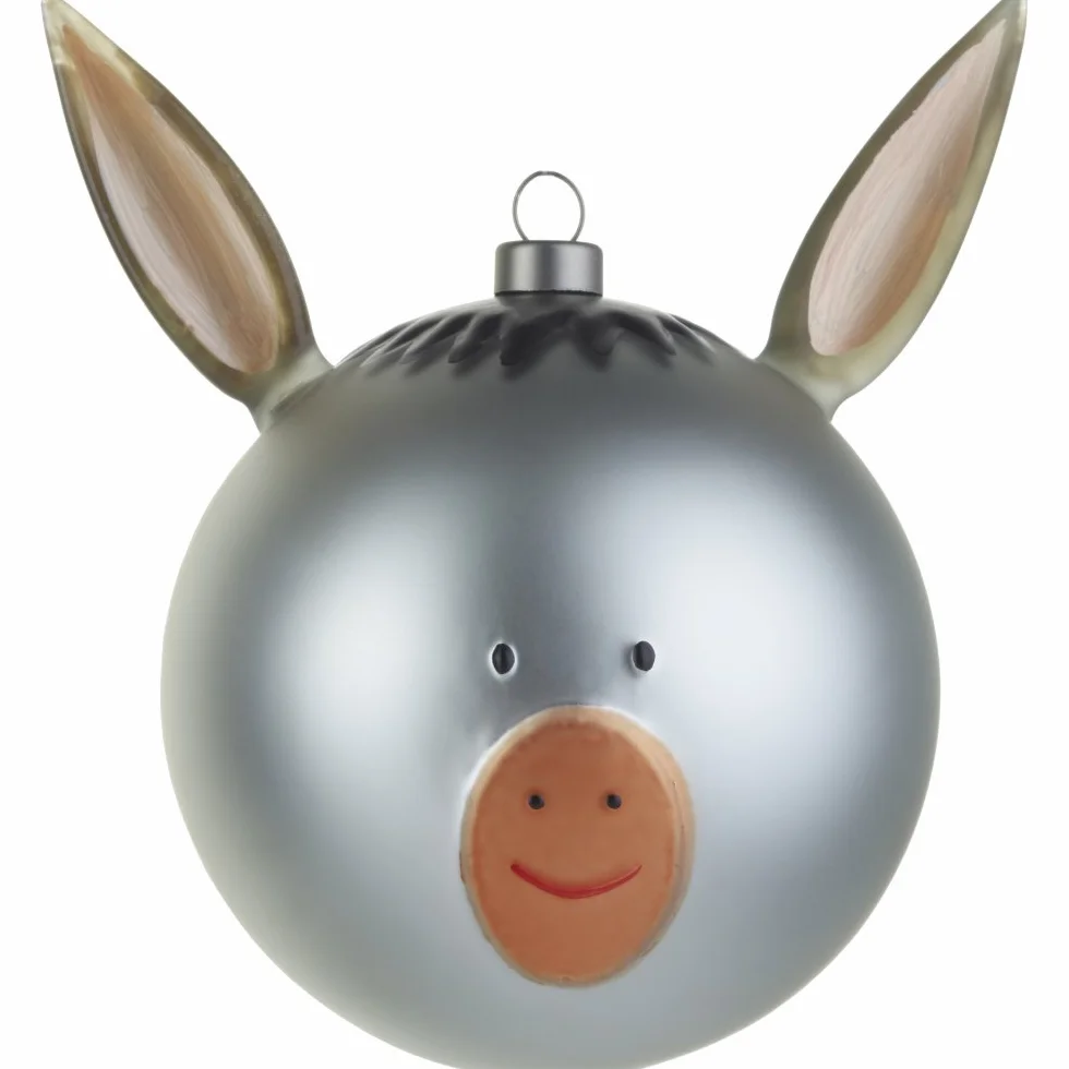 Alessi Asinello bombka bożonarodzeniowa szkło wielokolorowa 13,5 x 9 x 9 cm
