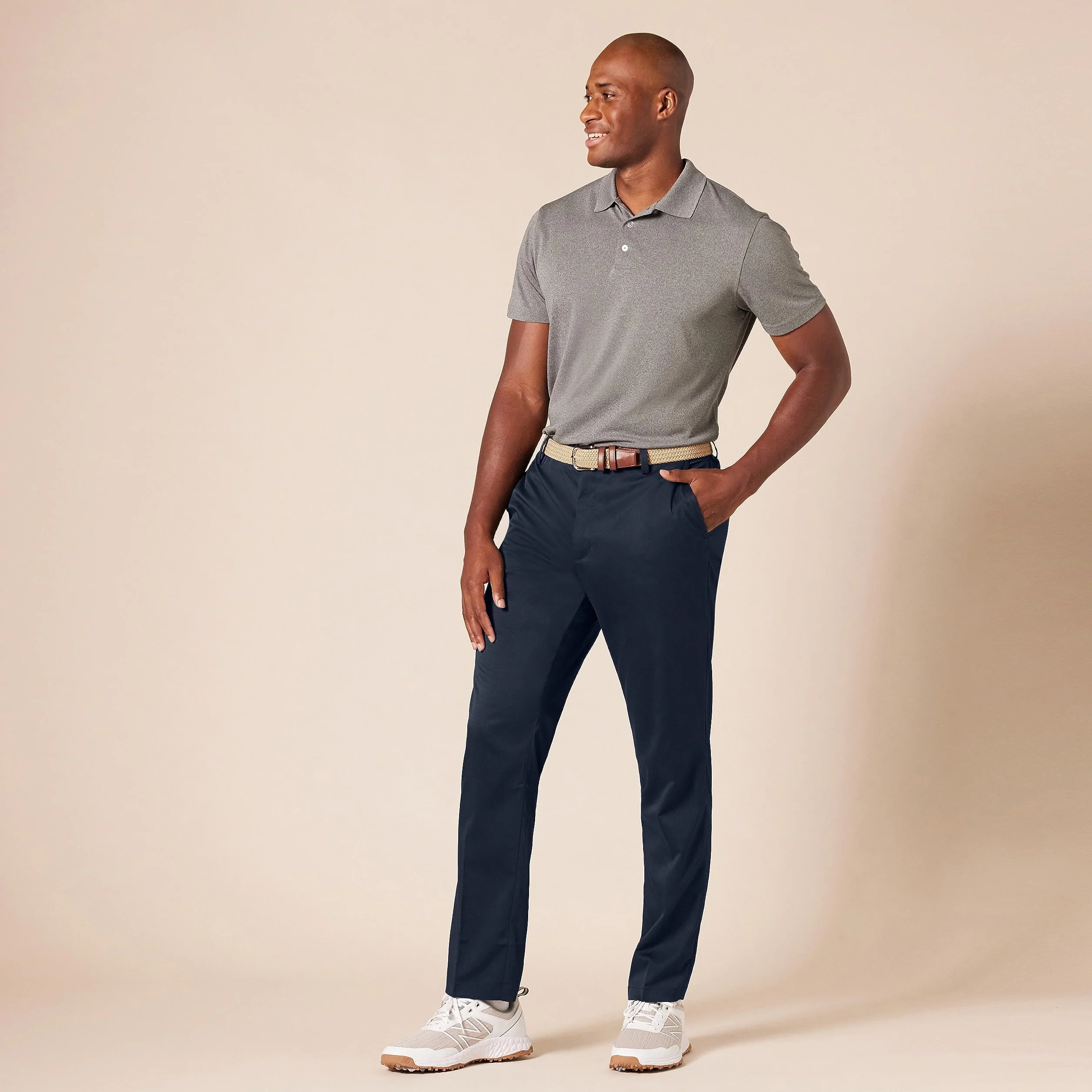 Amazon Essentials Mężczyźni Spodnie golfowe Slim-Fit Stretch