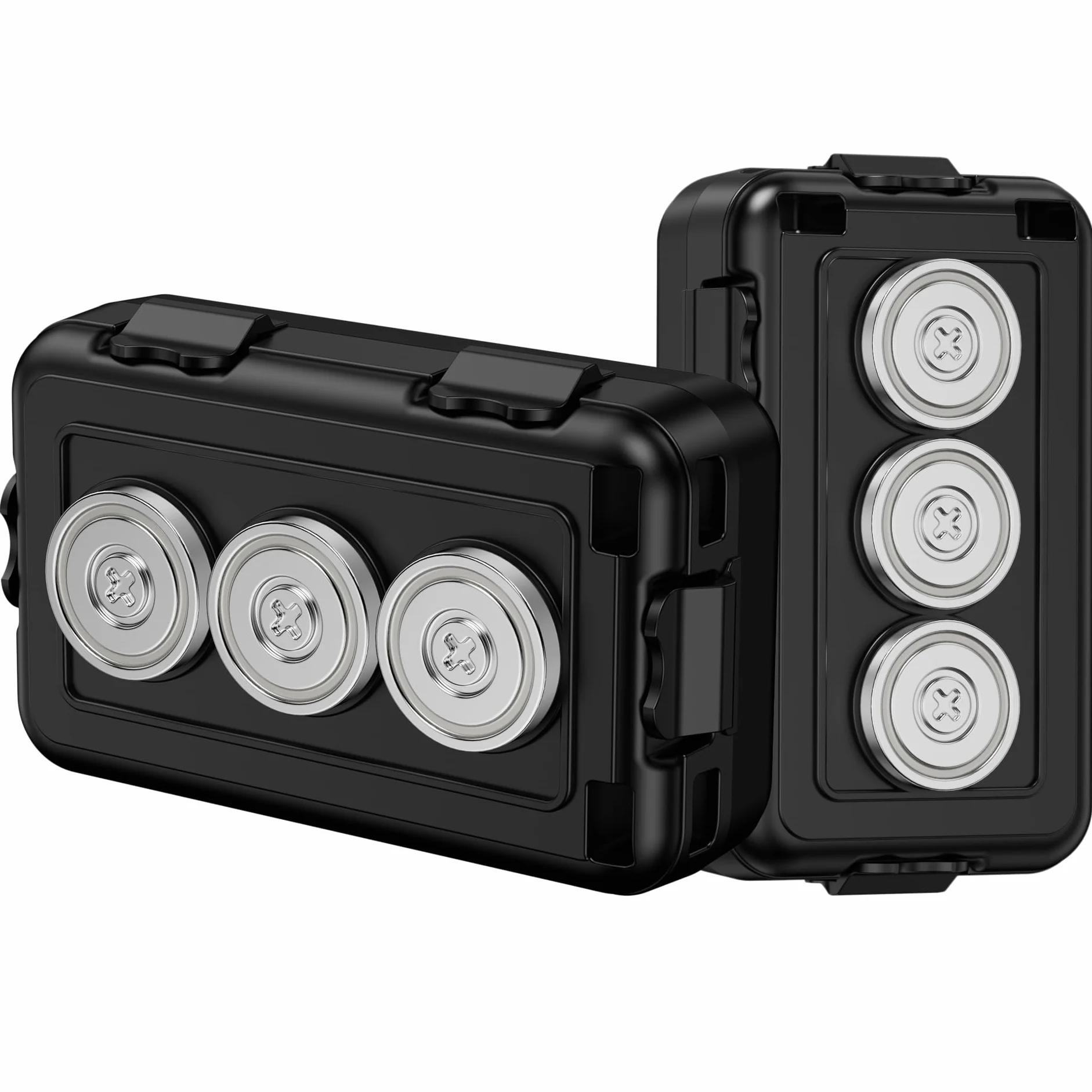 (Ulepszony) Magnetyczny uchwyt na klucze pod samochodem, ukryj klucz pod samochodem, magnetyczny brelok, magnetyczne pudełko na klucze, magnetyczny uchwyt na klucze, wodoodporny magnetyczny schowek na