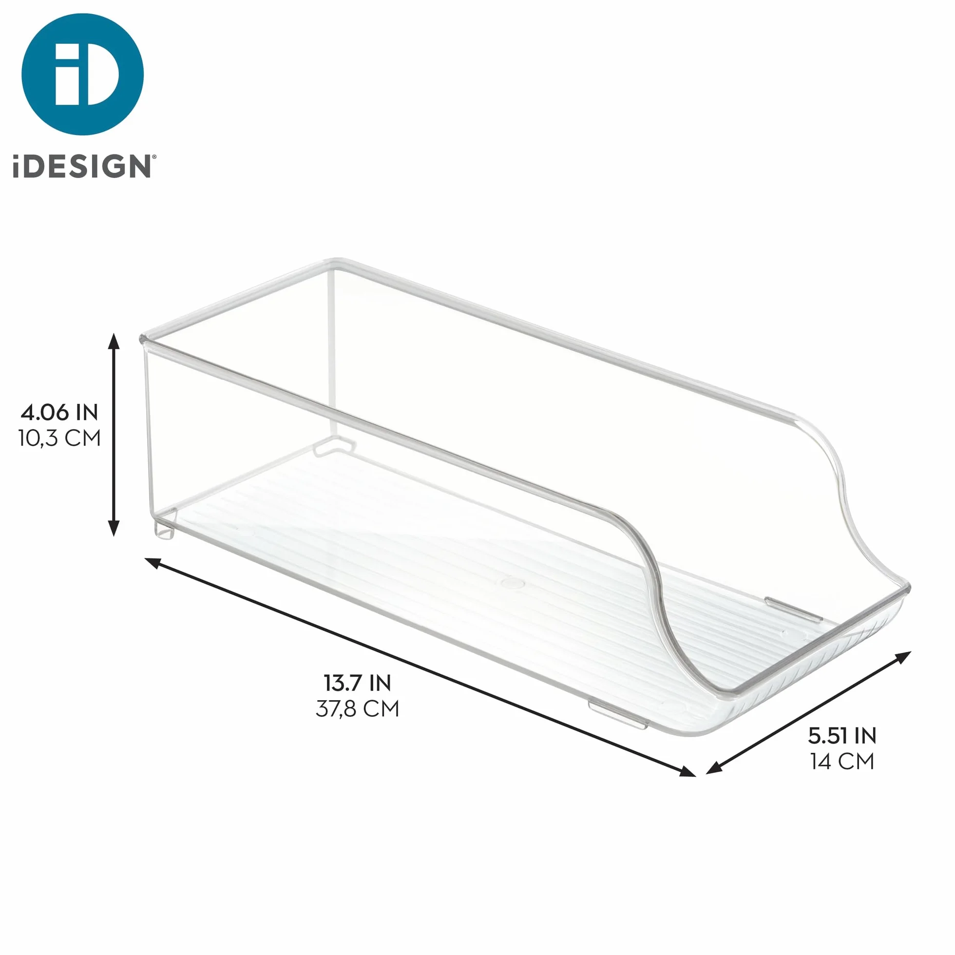 iDesign pojemnik do przechowywania na 9 puszek przezroczysty