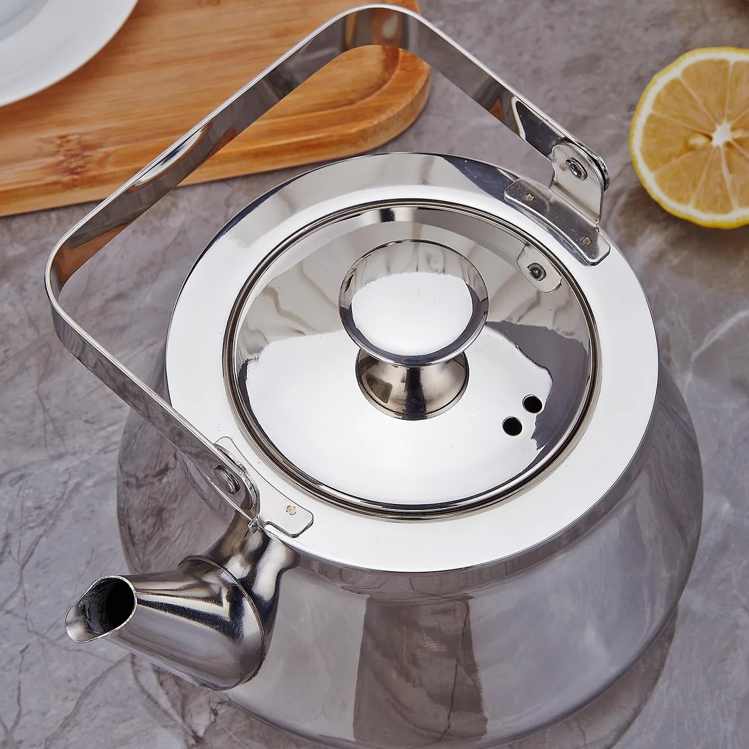 SANQIAHOME Dzbanek do herbaty 1.5 L ze stali nierdzewnej