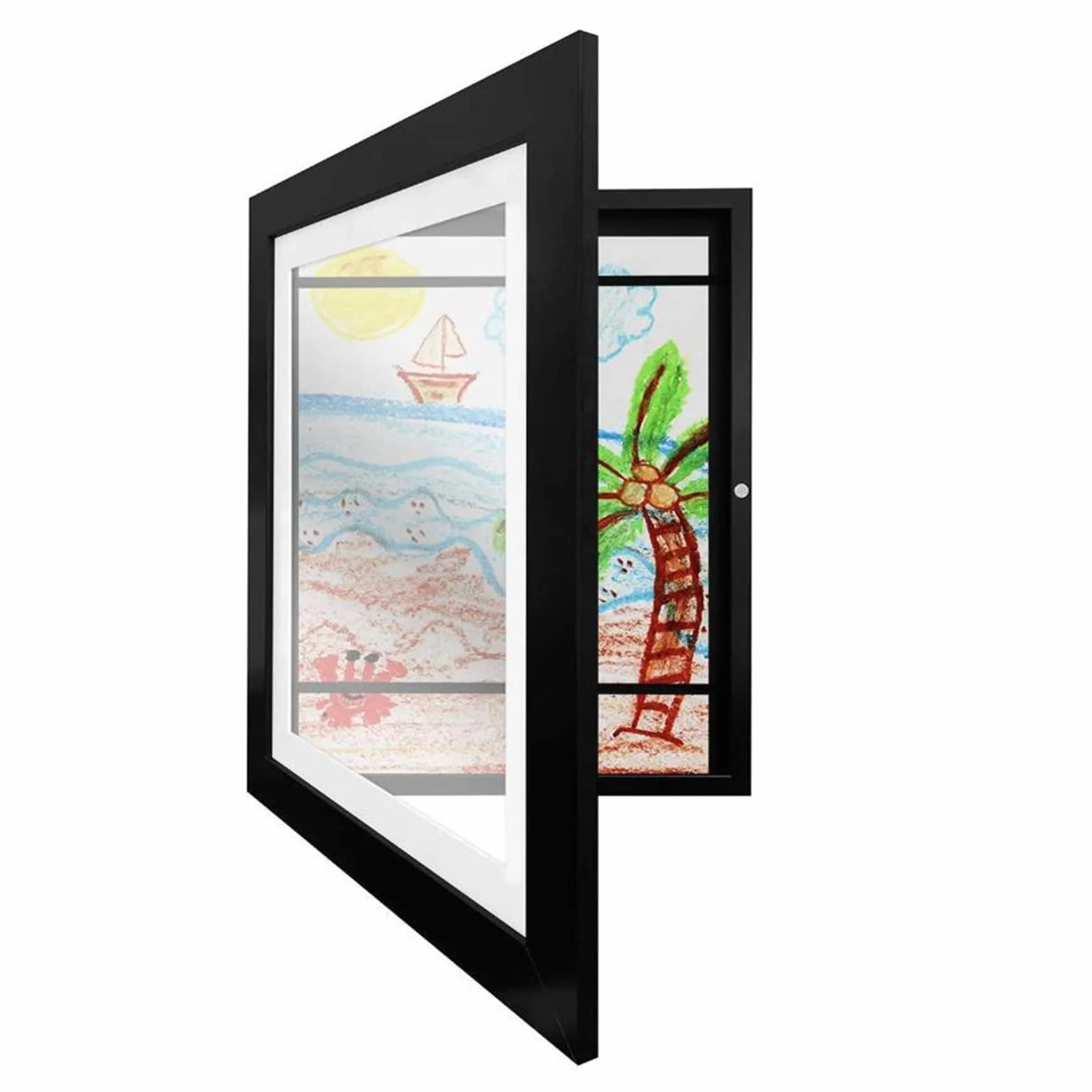 Gugxiom Ramka na zdjęcia dla dzieci 25x34 cm magnetyczne otwieranie
