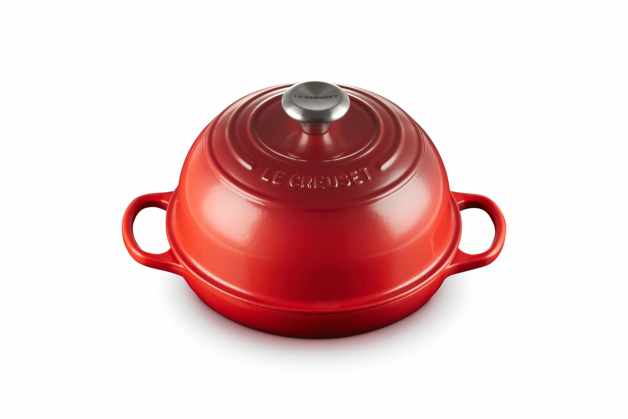 Le Creuset 21301240600430 Brytfanna do Pieczenia Chleba Żeliwo, 24 cm, Wiśniowy