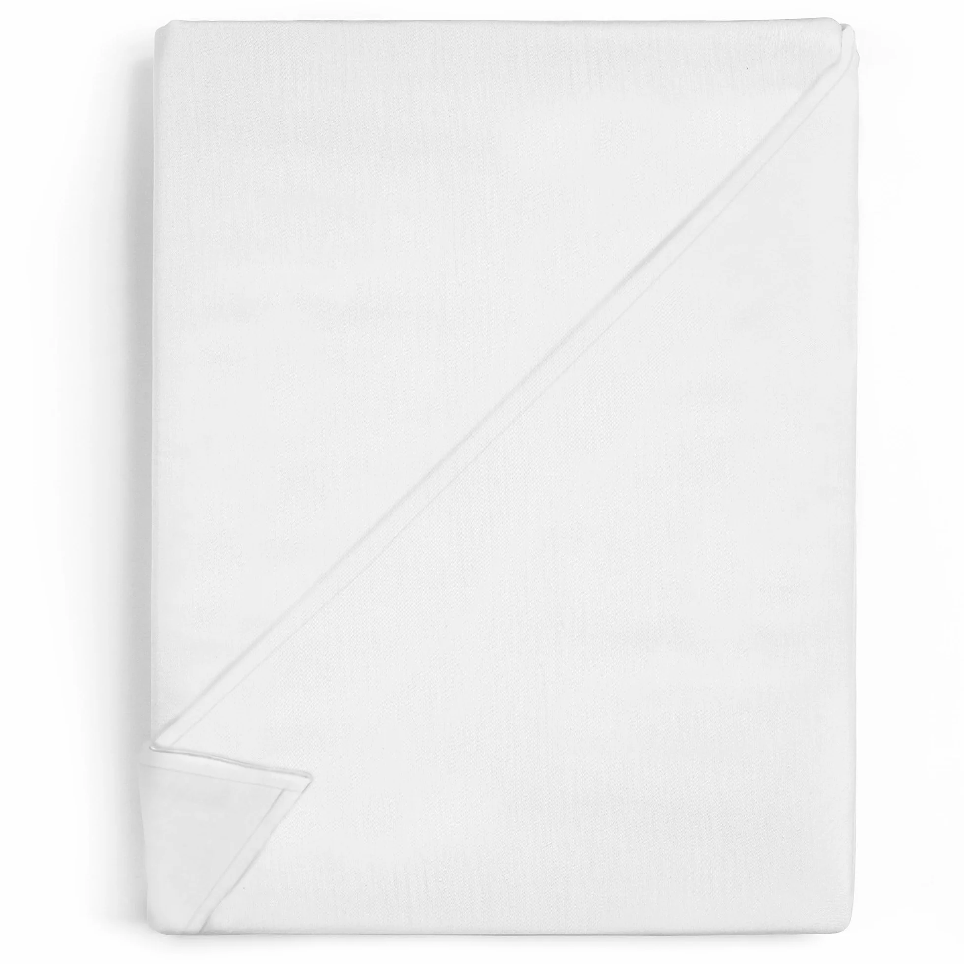 Bawełniane prześcieradło bez gumki 100x200 cm białe 125 g/m²