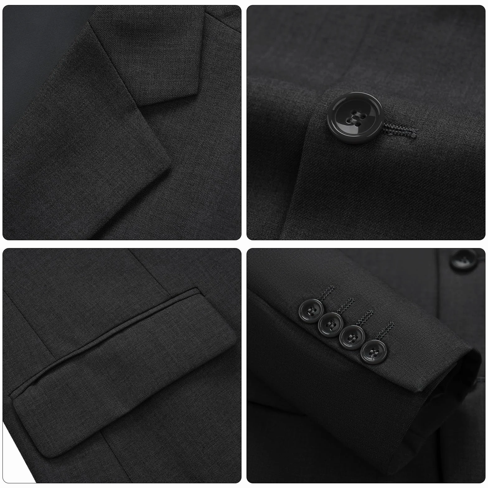 Garnitur męski, 2-częściowy, slim fit, garnitur biznesowy, męski, na wesele, 2-częściowy, marynarka, spodnie, formalna kolacja