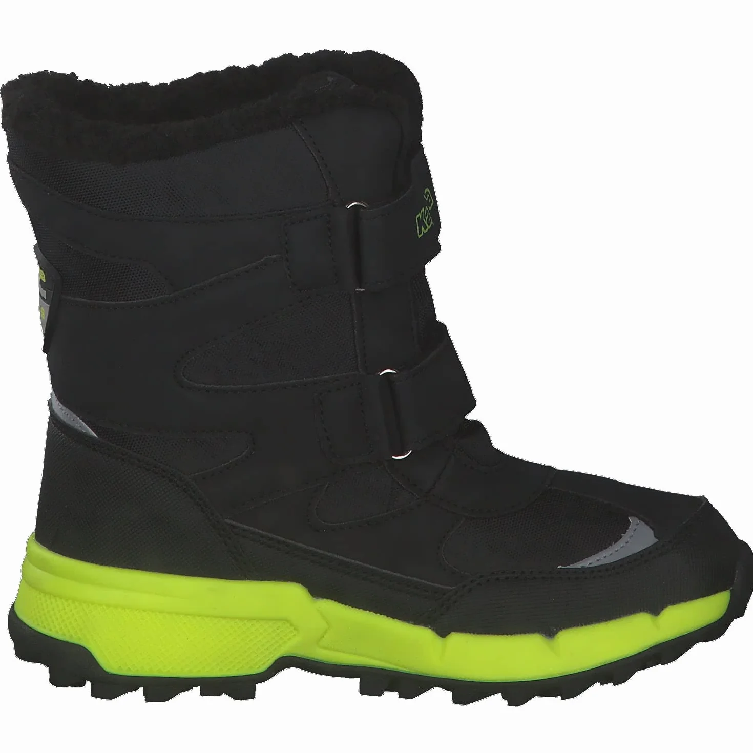 Kappa Dziecięce buty zimowe, uniseks, Black Lime, 33 EU