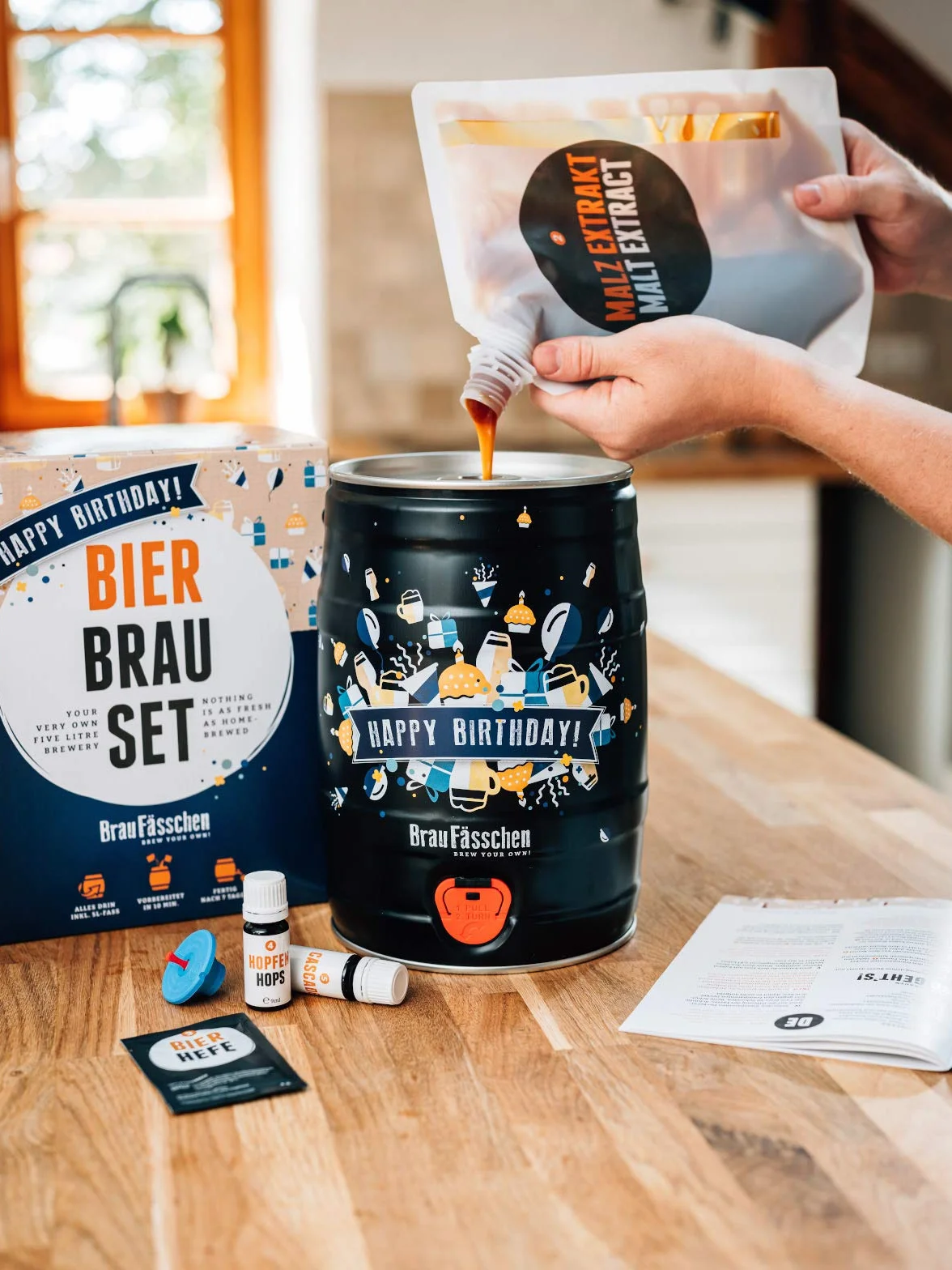 Braufässchen Zestaw do warzenia piwa 5L beczka 7 dni