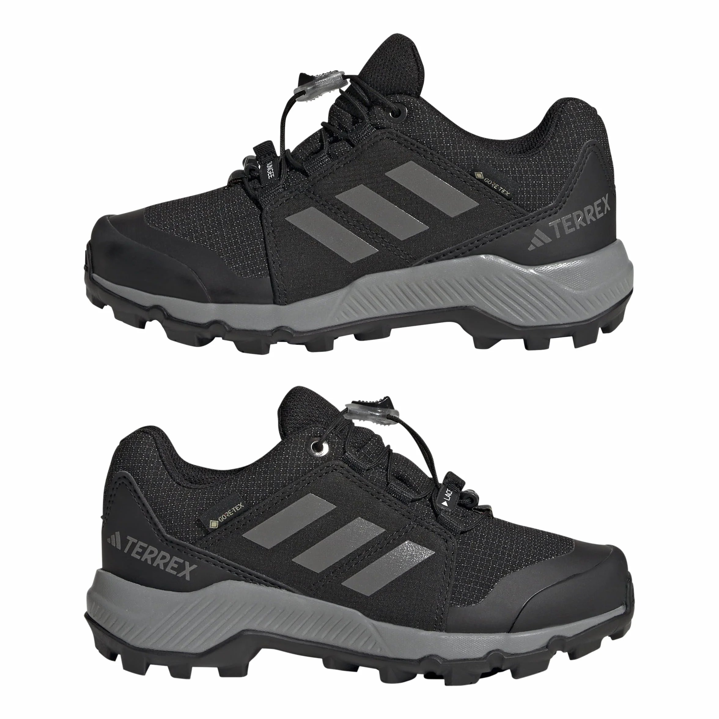 adidas Uniseks - dzieci Terrex Gore-Tex Hiking Kids Shoes, Core Black/Grey Three/Core Black, 34 EU