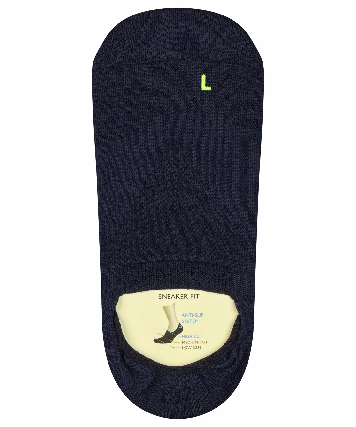 FALKE Kobiety Stopki Cool Kick Invisible W In materiał funkcyjny niewidoczne jednokolorowe 1 Para, Niebieski Marine 6120, 37-38