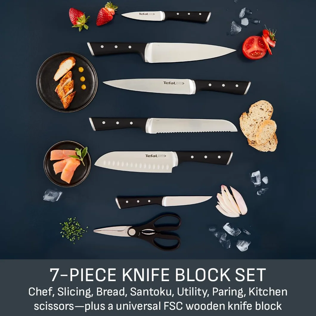 Tefal Ice Force Zestaw 7 Sztuk Metal