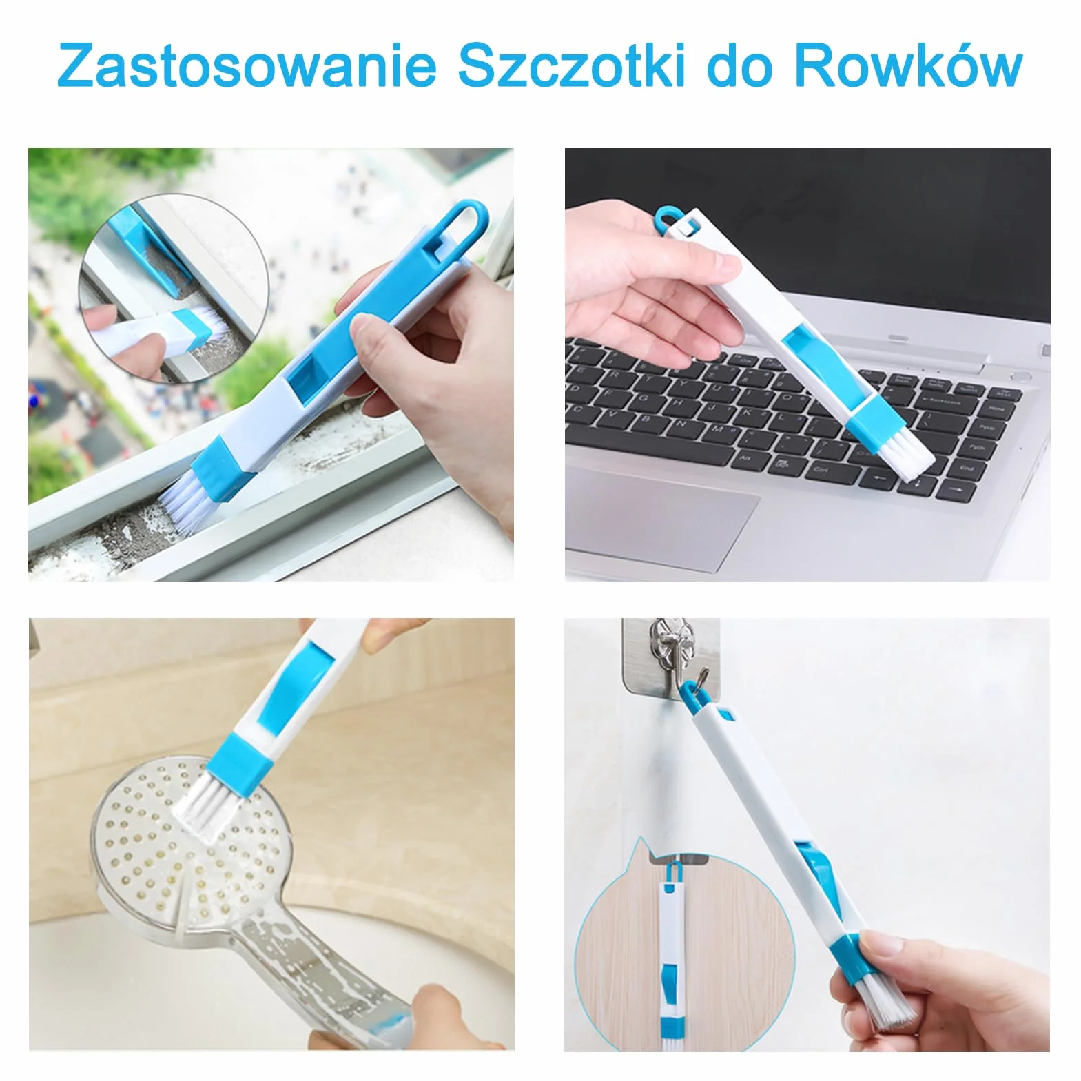 Mitclear Teleskopowa Ściereczka do Szyb 30cm Zestaw do Czyszczenia Okien z Mikrofibrą 158cm