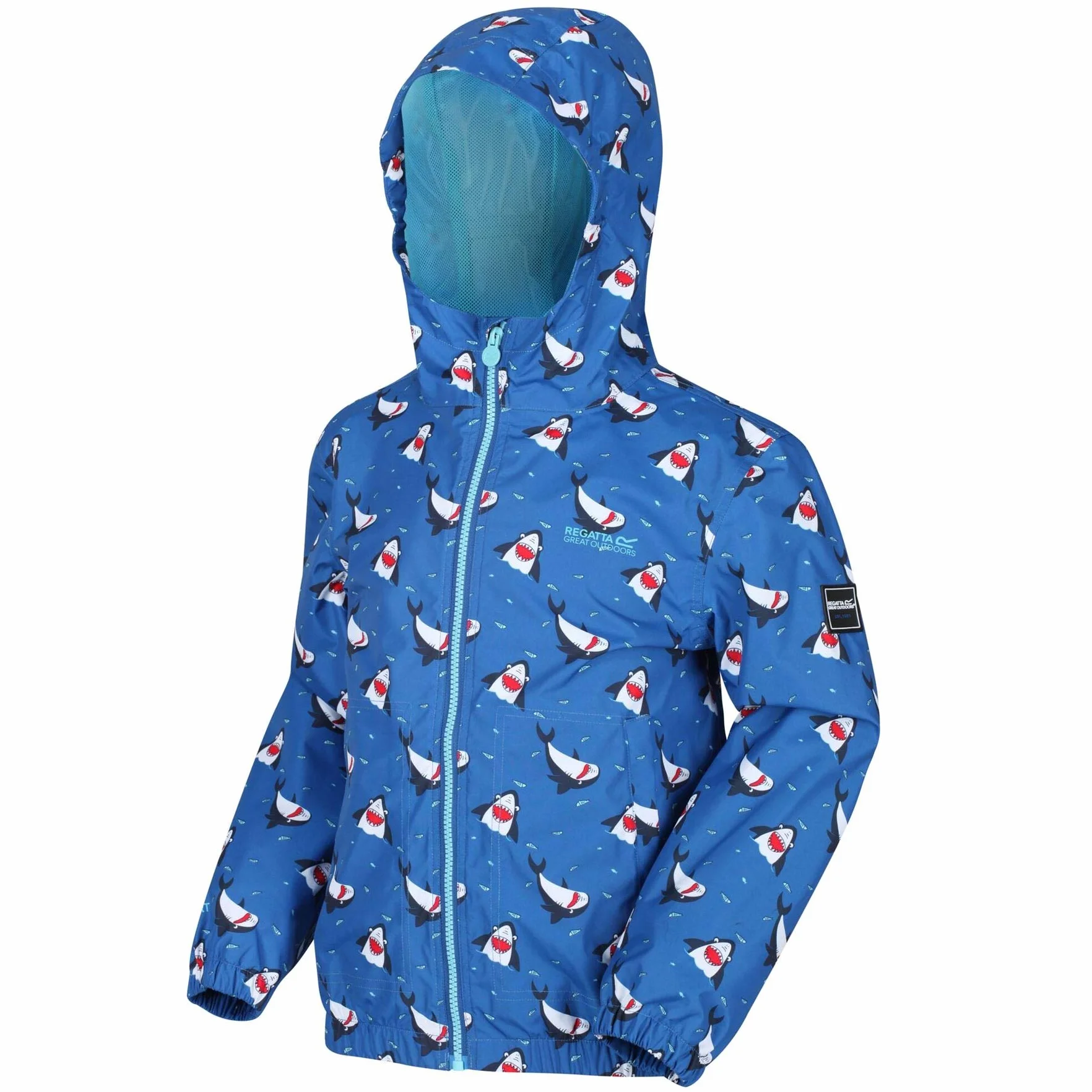 Regatta Kurtki wodoszczelne Dziecięce Ellison' Waterproof Fully Lined Printed Hooded Jacket