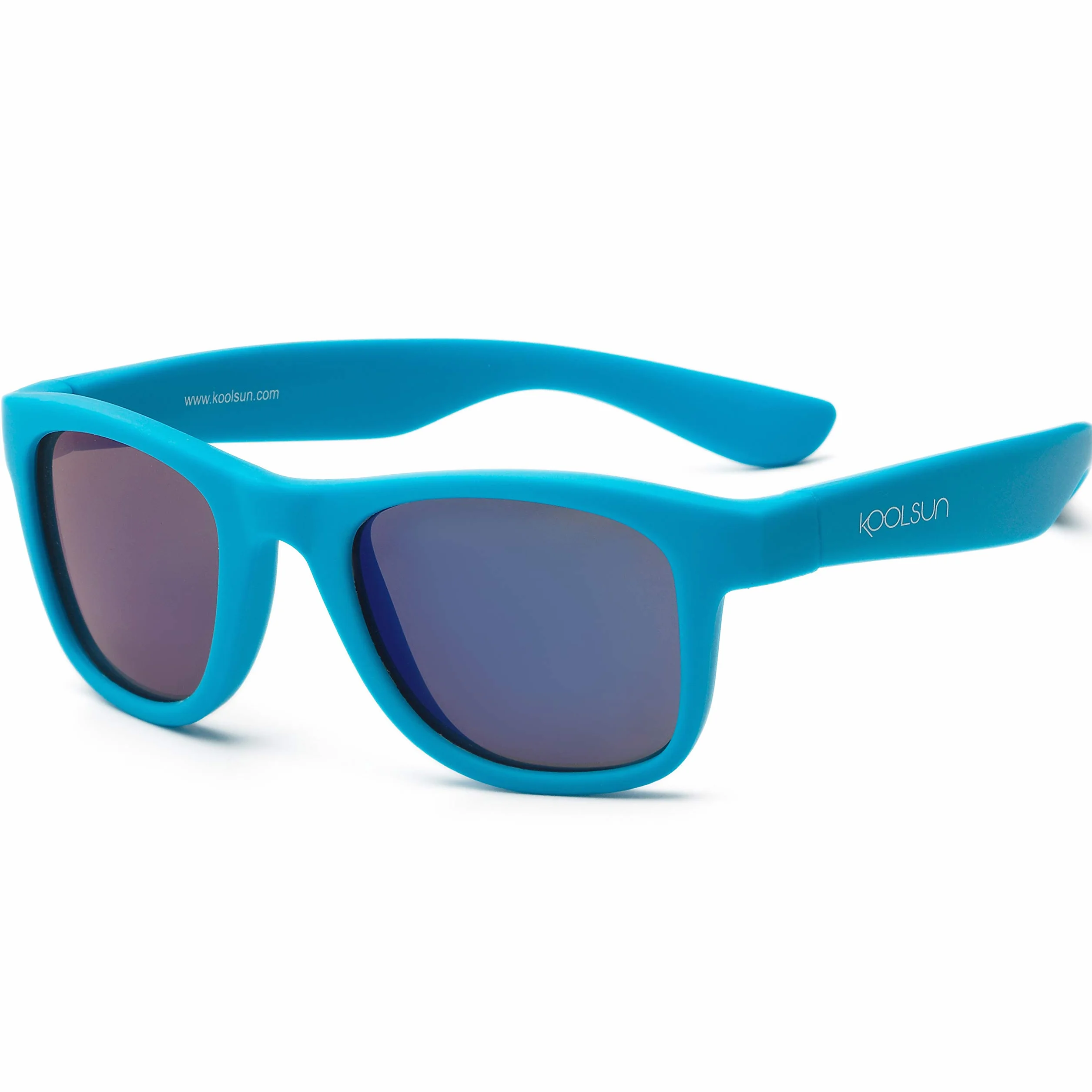 KOOLSUN - Wave - dziecięce okulary przeciwsłoneczne - Niebieski Neonowy - 1-5 lat - UV400 - Kategoria 3