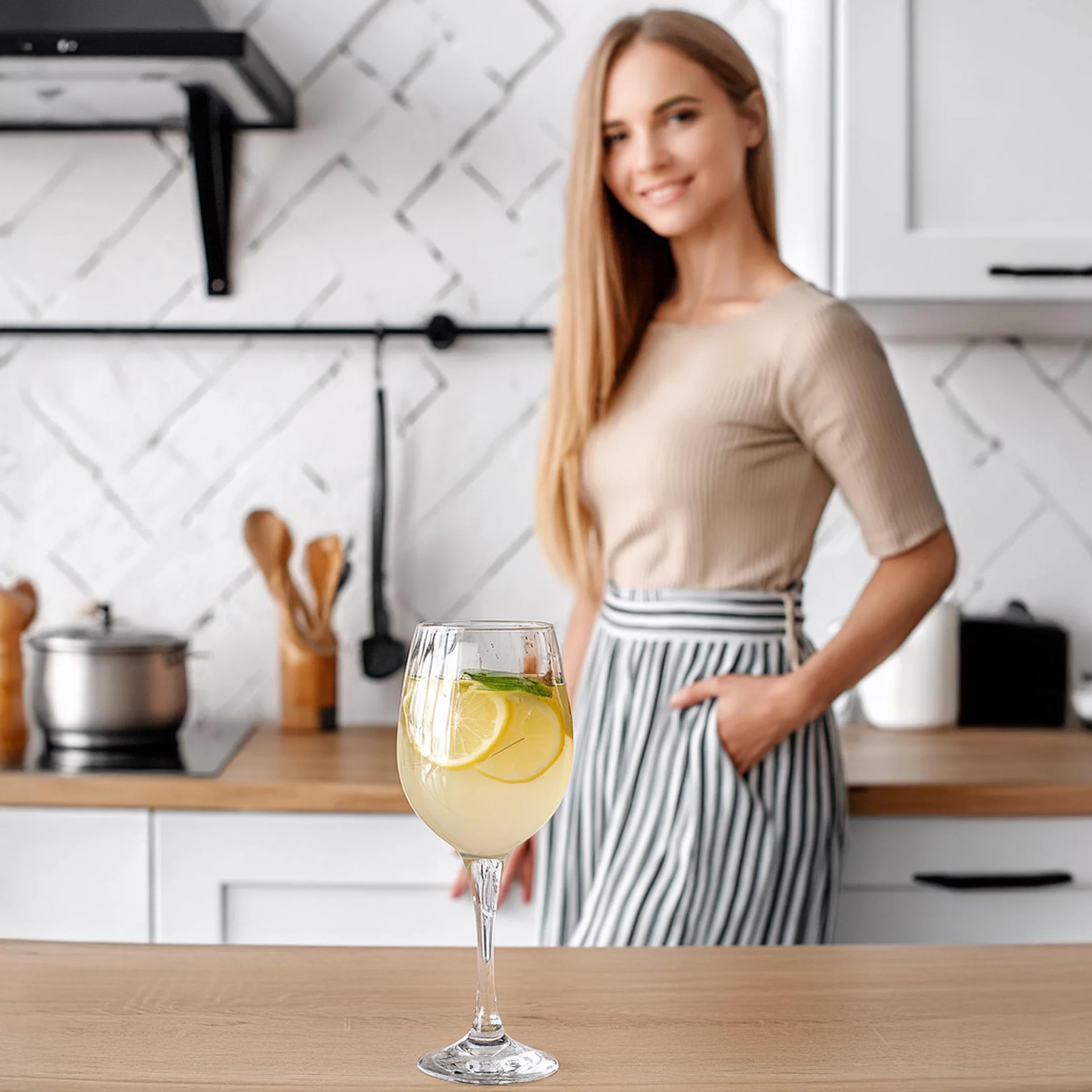 Glasmark Krosno Komplet Kieliszków Do Wina 0,25L 6 x 250ML Transparentny