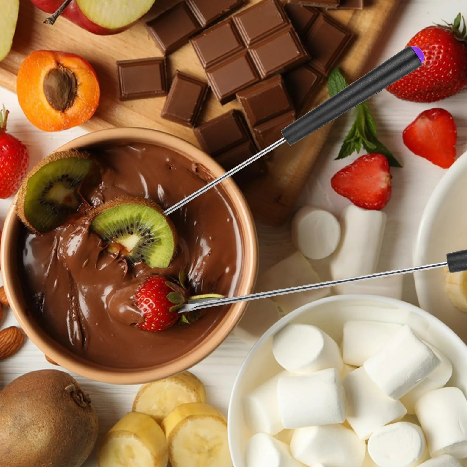 Mabor patyczki do fondue ze stali nierdzewnej 6 szt. 23 cm