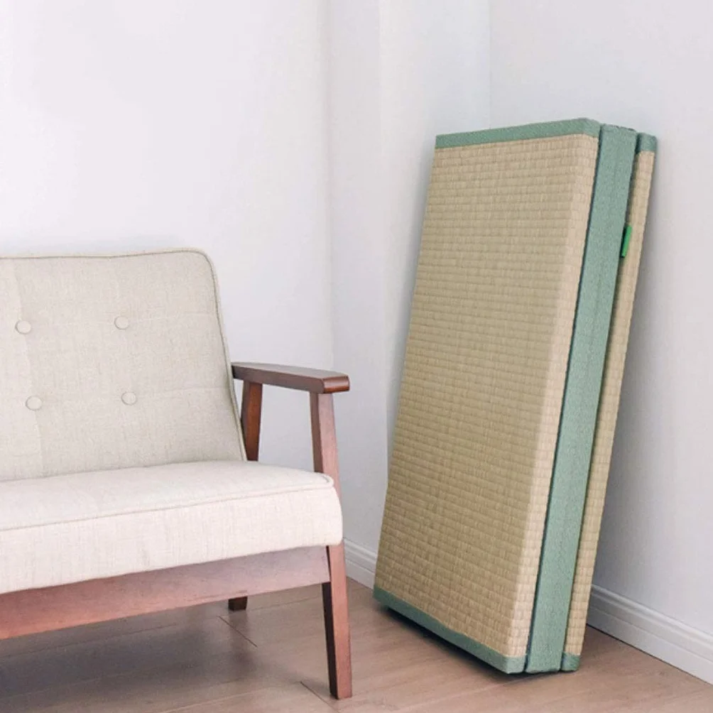 Japońska tradycyjna mata tatami/materac futon, mocny i wygodny, naturalna trawa/składany, łatwy do złożenia, idealny do łóżka, medytacji, jogi, Zen-Room/japońskiego aromatu herbaty, 3,5 cm grubości,