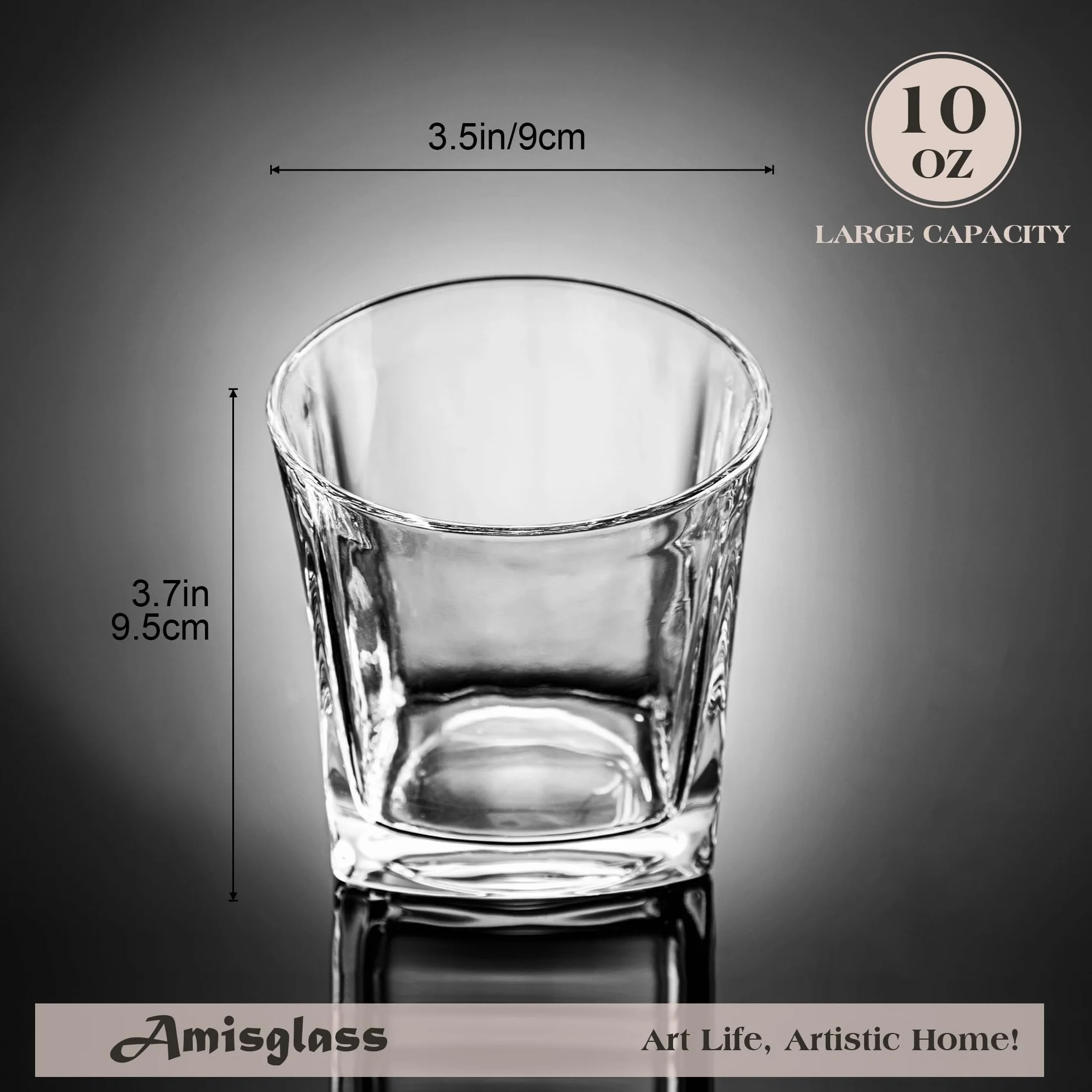 Szklanki do whisky z ciężkim dnem Twist zestaw 4 szt