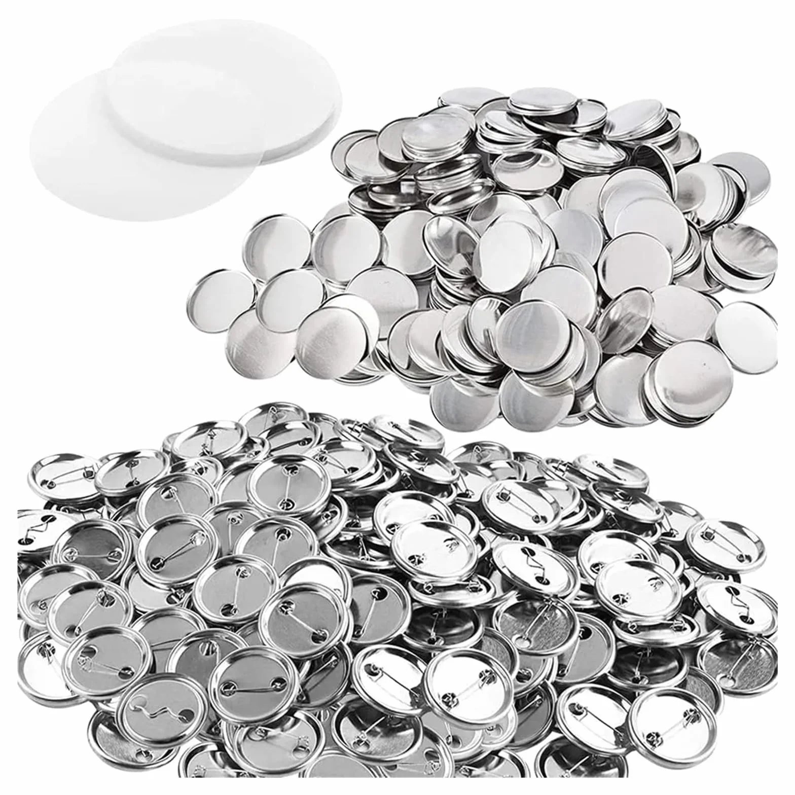 Zestaw 100/200 części do przypinek metalowych wyrobu znaczków 25-75 mm, rękodzieła artystycznego, zestaw na żelaznej podstawie Różnego przeznaczenia