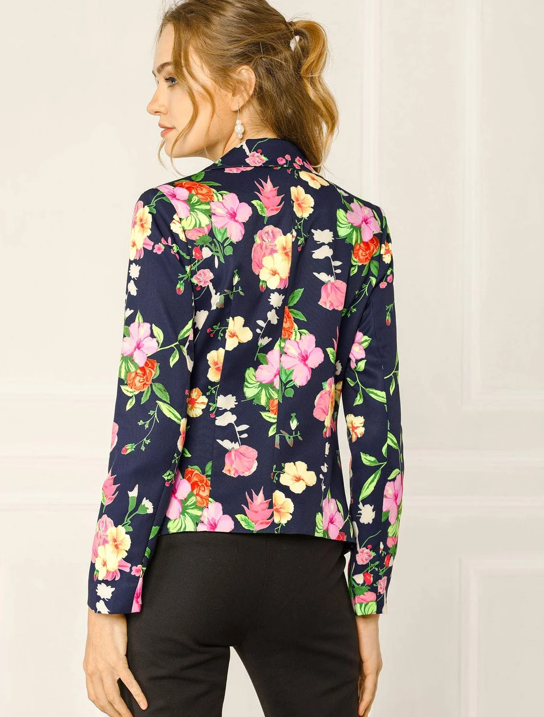 Allegra K Basic Coat Kobiety Basic Coat