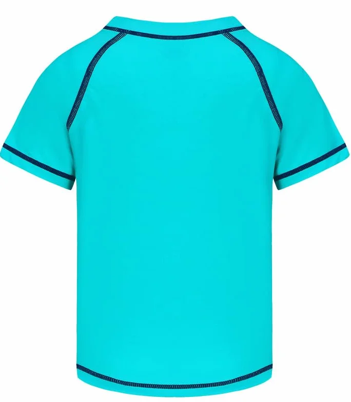 Koszulka do pływania UV dla chłopców koszulka do pływania dla dzieci z krótkim rękawem Rash Guard T-shirt