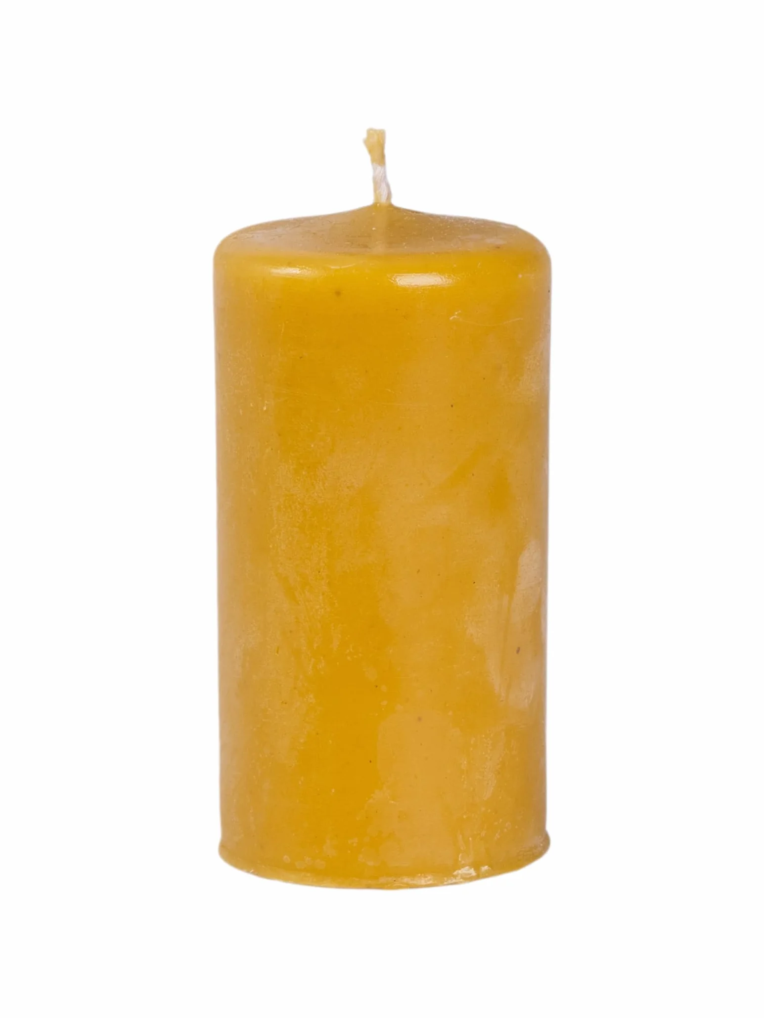 BeesWax World - Świece z wosku pszczelego ręcznie robione świece filarowe wykonane w 100% z naturalnego wosku pszczelego – bezdymne i długo palące się (Rozmiar S: ok. 9 cm x 4,5 cm)