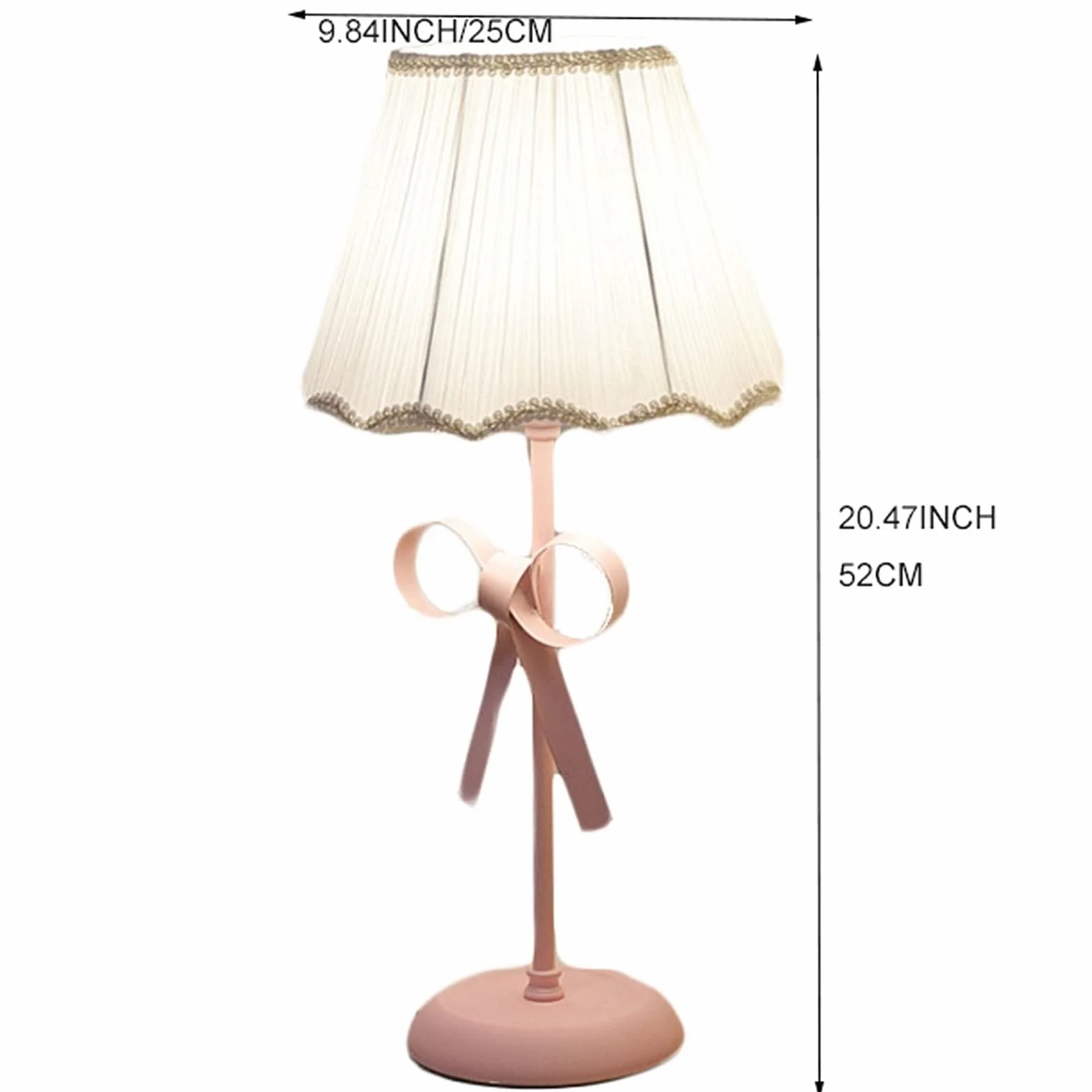 Urocza kokardka lampa stołowa pokój dziewczyn metalowe lampki nocne, dekoracyjna lampka nocna na biurko oświetlenie szafki nocnej do sypialni/23