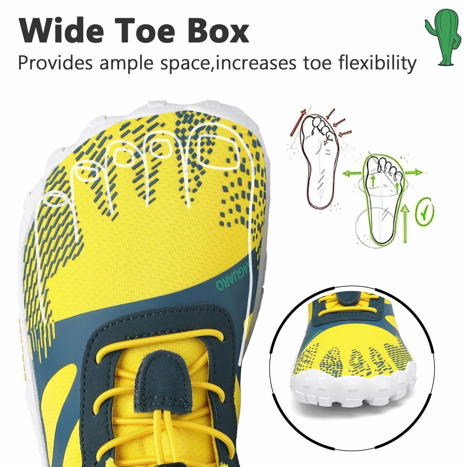 SAGUARO Damskie i męskie buty do chodzenia boso, minimalistyczne buty do biegania i fitnessu, rozm. 36-48