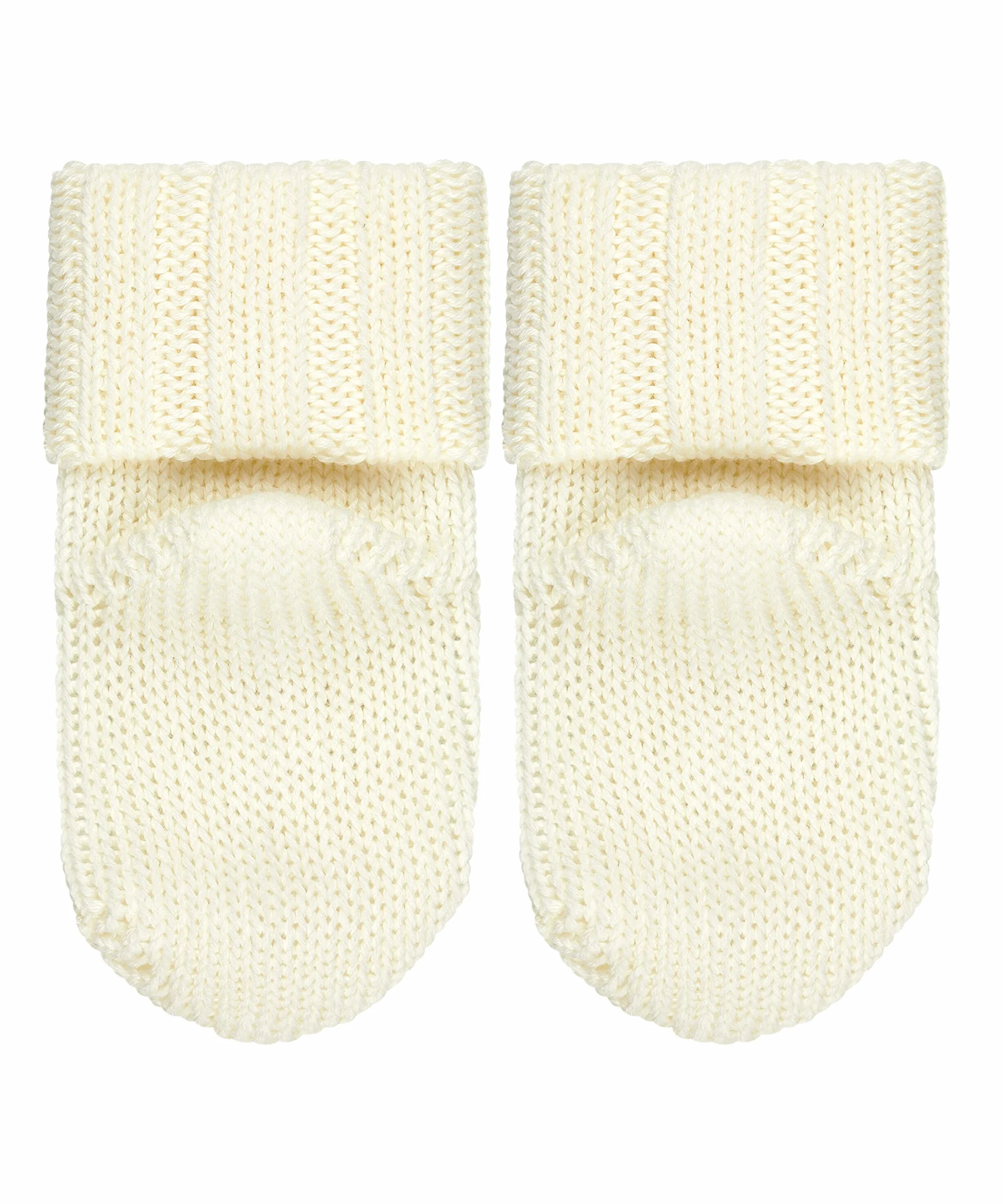 FALKE Uniseks - niemowlęta Skarpety Flausch B So Bawełna, Wełna jednokolorowe 1 Para, Biały Off-White 2040, 62-68