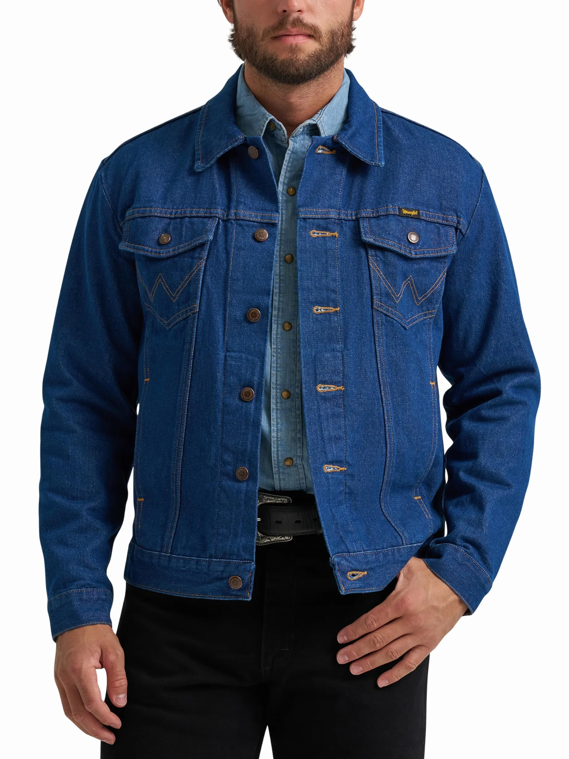 Wrangler Rugged Wear kurtka jeansowa bez podszewki Kurtka dżinsowa Mężczyźni