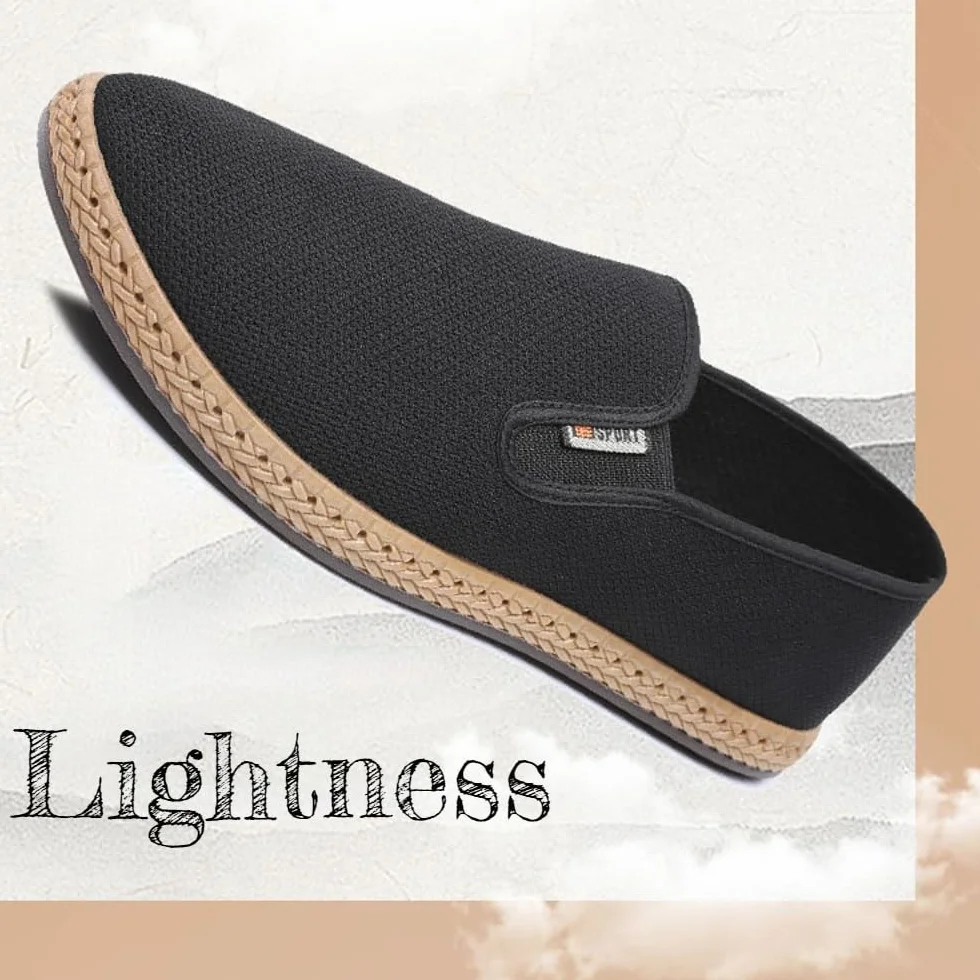 Espadryle męskie klapki z siateczki dla mężczyzn, oddychające mokasyny, letnie buty
