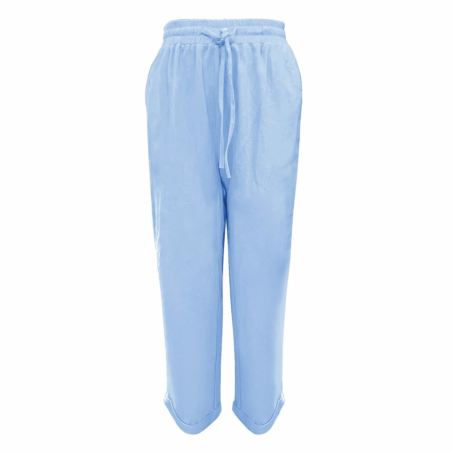 Lniane spodnie damskie, lekkie spodnie letnie, bawełniane, lniane, spodnie cargo, lekkie damskie spodnie do biegania, jednokolorowe, eleganckie spodnie turystyczne, odświętne spodnie materiałowe