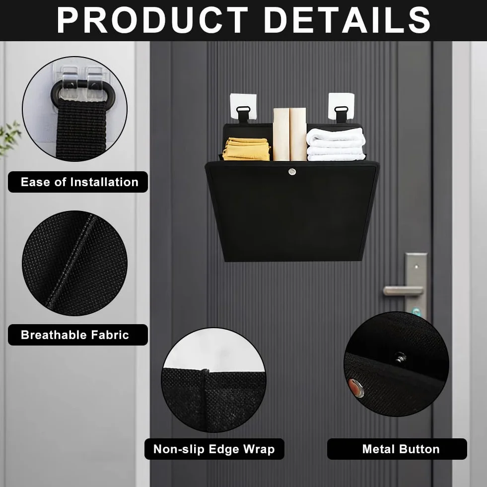 Organizer na drzwi przyczepy kempingowej 30x30 cm wiszący uchwyt na buty samoprzylepny