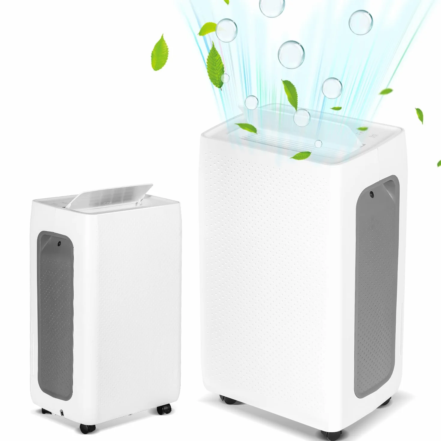 Daromigo Osuszacz powietrza 26 l/dzień, wydajność osuszania – z 3 trybami pracy, cyfrowy wyświetlacz, wąż odpływowy, timer 24 h, funkcja rozmrażania, zbiornik na wodę 4,5 l, odporny na wilgoć, pleśń