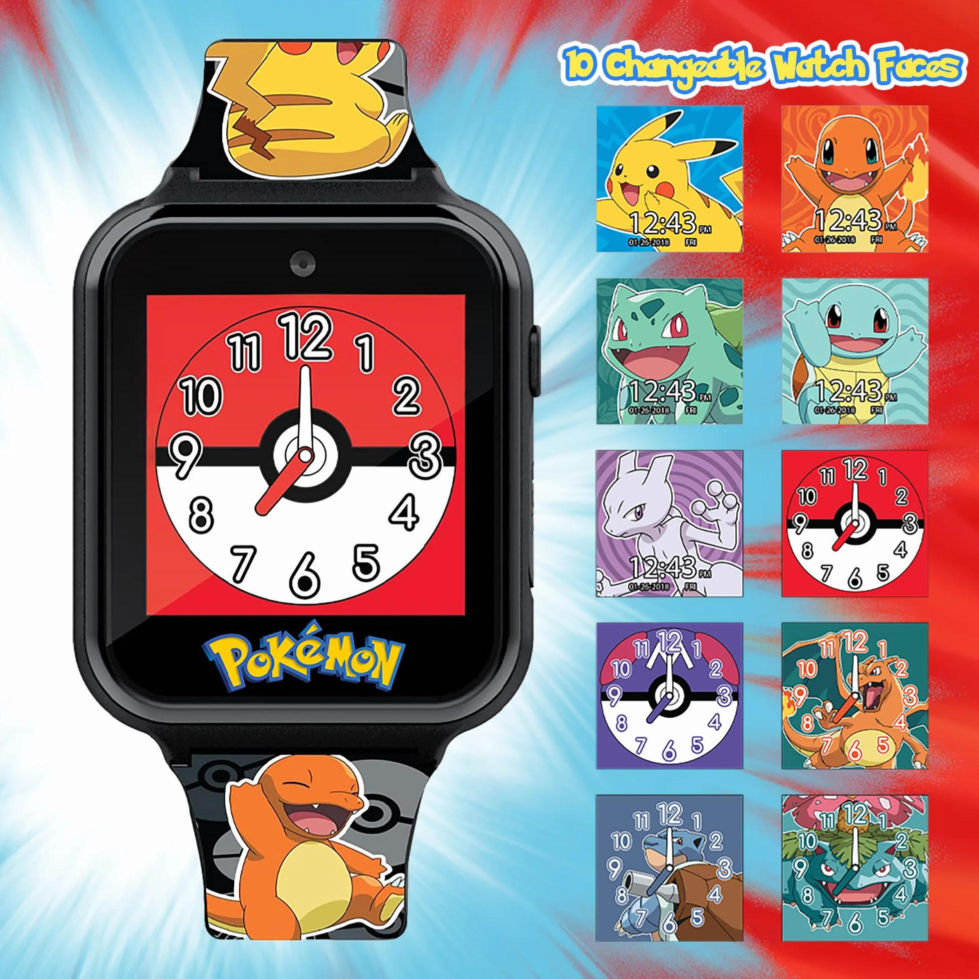 Pokemon Interaktywny ekran dotykowy Smart Watch (model: POK4231AZ)