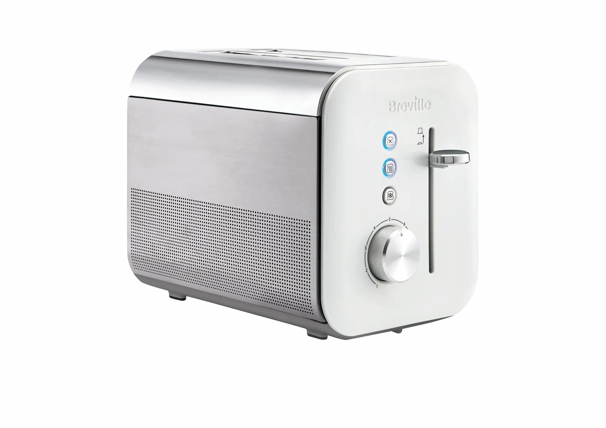 Breville Opiekacz do Tostów High Gloss Biały Stalowy 20.6 x 31.4 x 29 cm