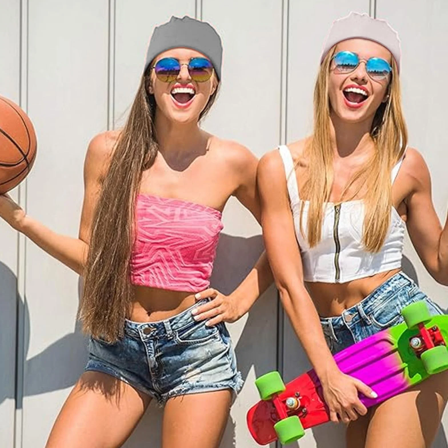 Slouchy Beanie czapka dla kobiet i mężczyzn, chemio, nakrycie głowy, na lato, lekka czapka do spania dla kobiet i mężczyzn (szara, zielona, khaki), szary, zielony, khaki, M-L