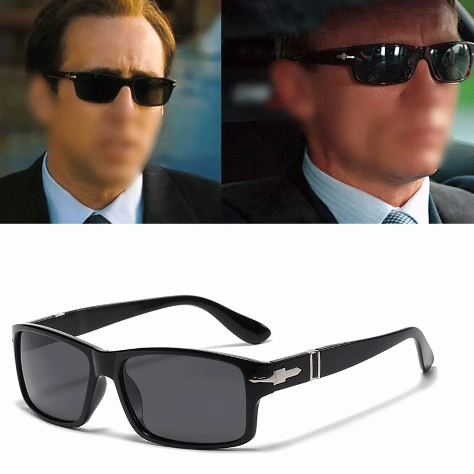DieffematicMJ Okulary przeciwsłoneczne Klasyczna Moda Styl Styl Spolaryzowane Okulary Mężczyźni Driving Okulary Kierowcy Driving Okulary przeciwsłoneczne (Color : B)