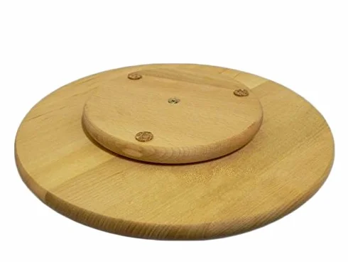 Obrotowa deska Lazy Susan z drewna bukowego 30 cm do serwowania dań