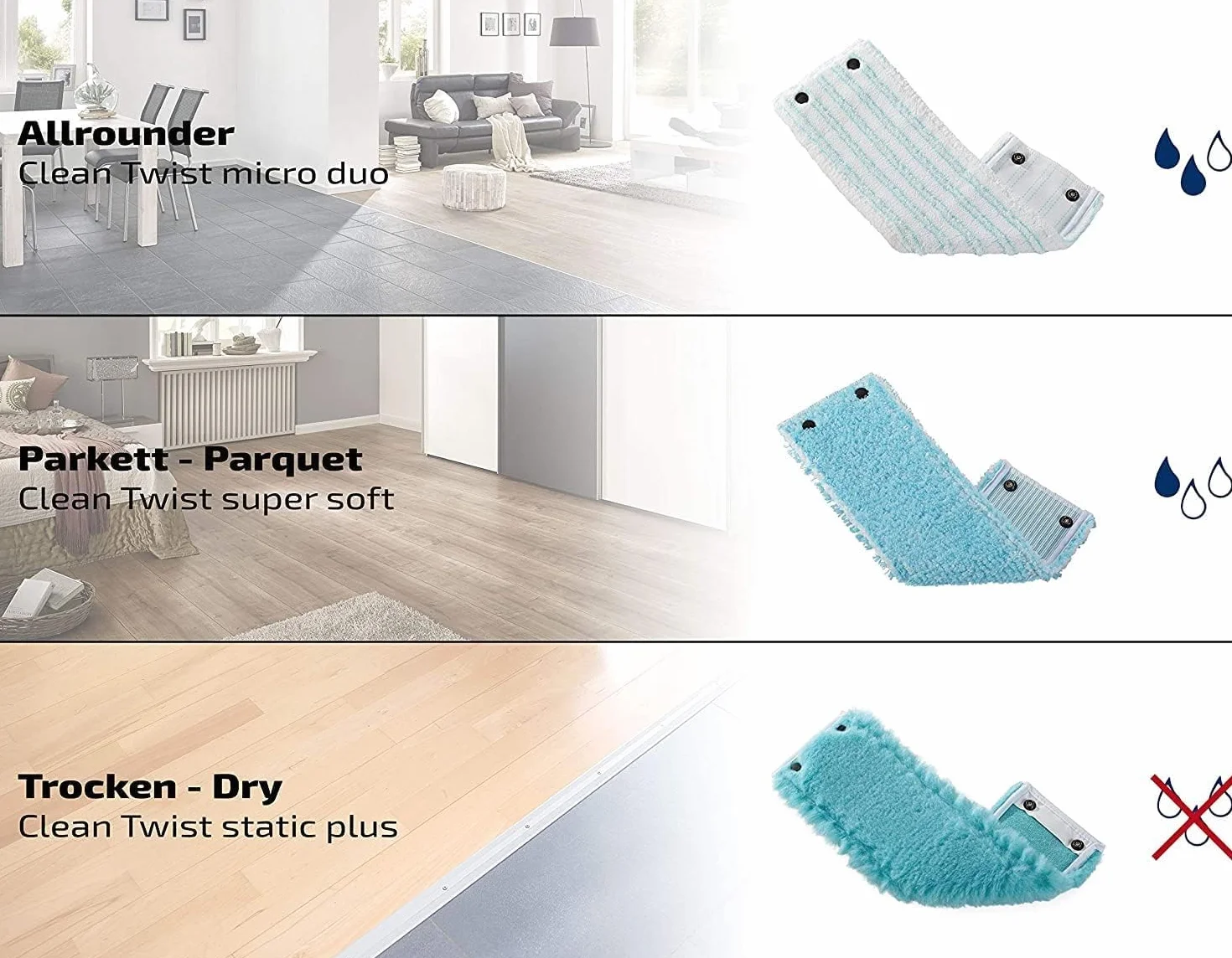 Leifheit Clean Twist XL micro duo nakładka z mikrofibry do podłóg