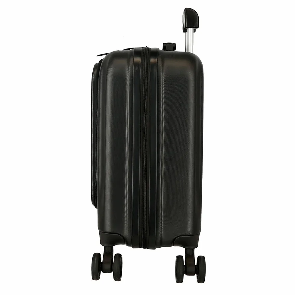 Movom Dayton Walizka kabinowa czarna twarda ABS zamek TSA 39,2 l 3,14 kg 4 podwójne koła bagaż ręczny wykonany z ABS, lekki i wytrzymały materiał. Joumma Bags, Czarny (Black), S, walizka pilotażowa