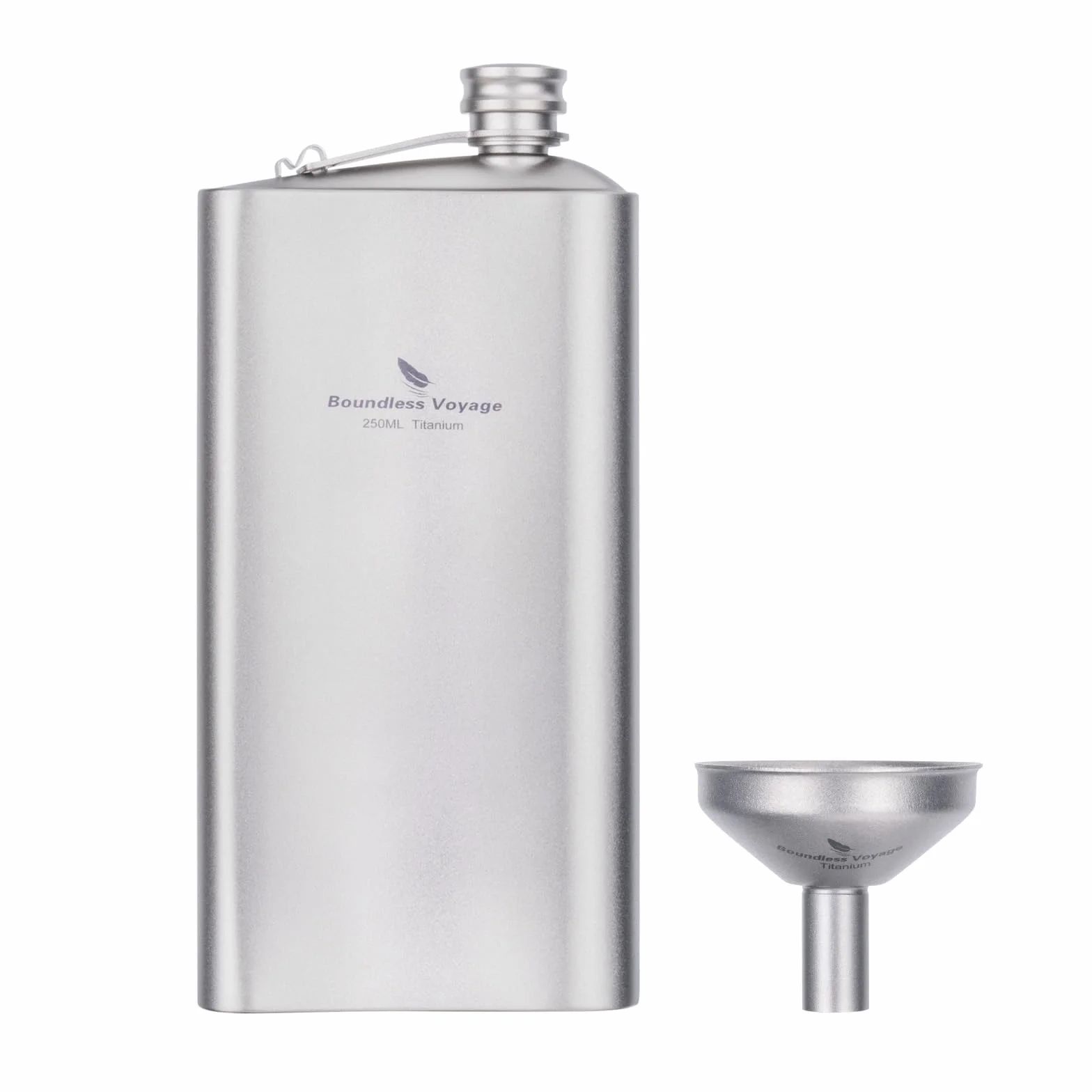 Boundless Voyage Titanium Kolba Butelka Ultralight Szczelna 250 ml/8.45 floz D-Ti3074D