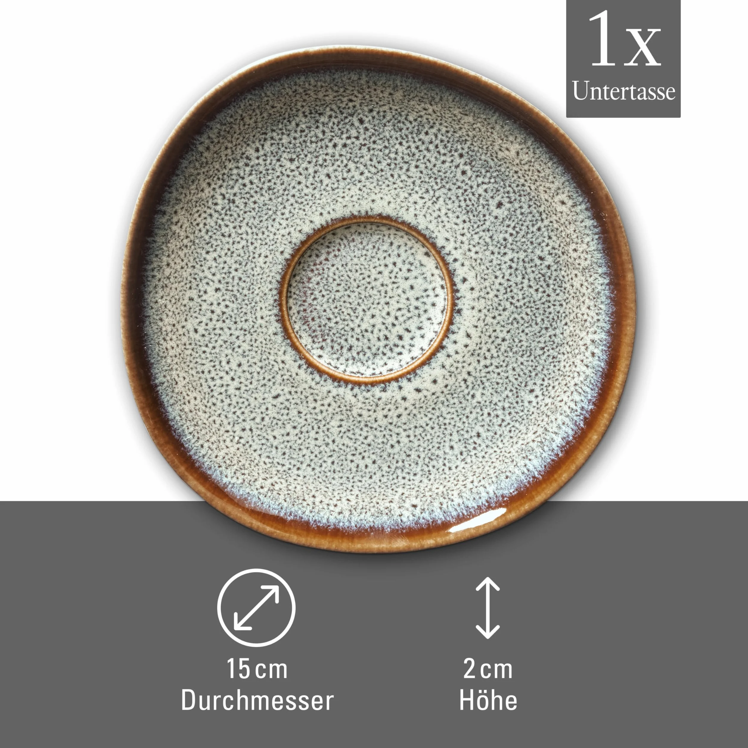 Like By Villeroy & Boch Lave Spodek do Kawy, Beżowy, 15,5 x 15 x 2cm