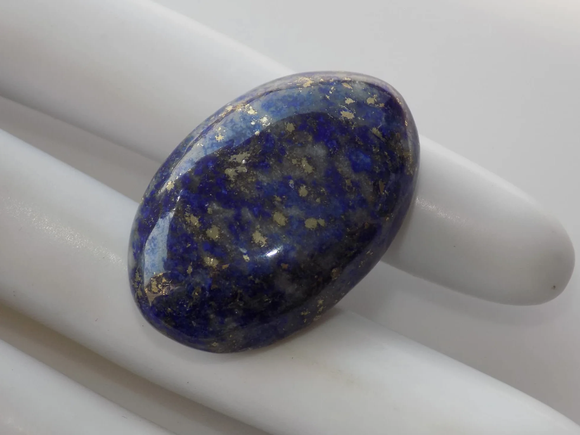 Lapis Lazuli, owalny kształt kaboszon, naturalna biżuteria tworzenie kamienia szlachetnego, 49 karatów, 30 x 20 x 8 mm DR-2017, 30x20x8mm, kamień szlachetny, Niebieski Lapis Lazuli