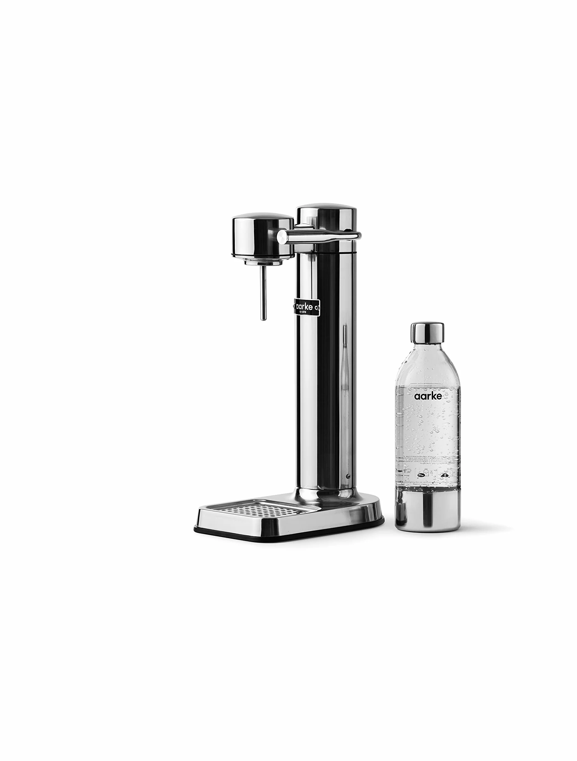 Aarke Carbonator 3, Saturator do Wody z Butelką (2 x 800ml), Wykończenie Stalowe
