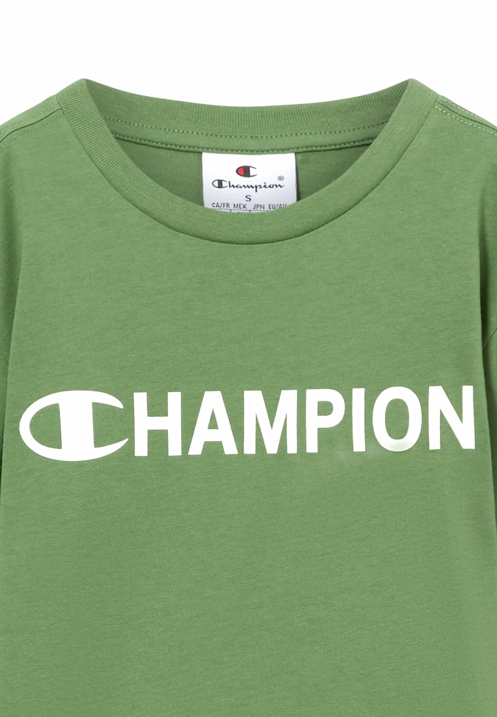 Champion Legacy Boys, graficzny T-shirt z okrągłym dekoltem, XXL, zielony, ZIELONY, XXL