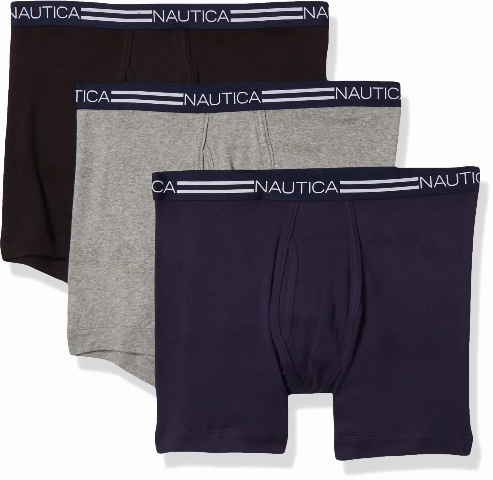Nautica Krótkie bokserki męski 3-pack Cotton Boxer Brief