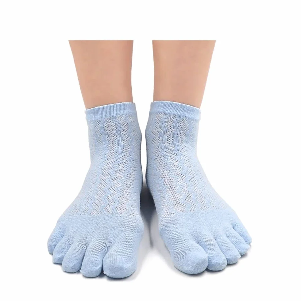 LOFIR skarpety z palcami damskie skarpetki z 5 palcami bawełniane kolorowe skarpetki do biegania na co dzień sportowe skarpetki szkolne Toe Sneaker skarpetki rozmiar 35-41.5 par