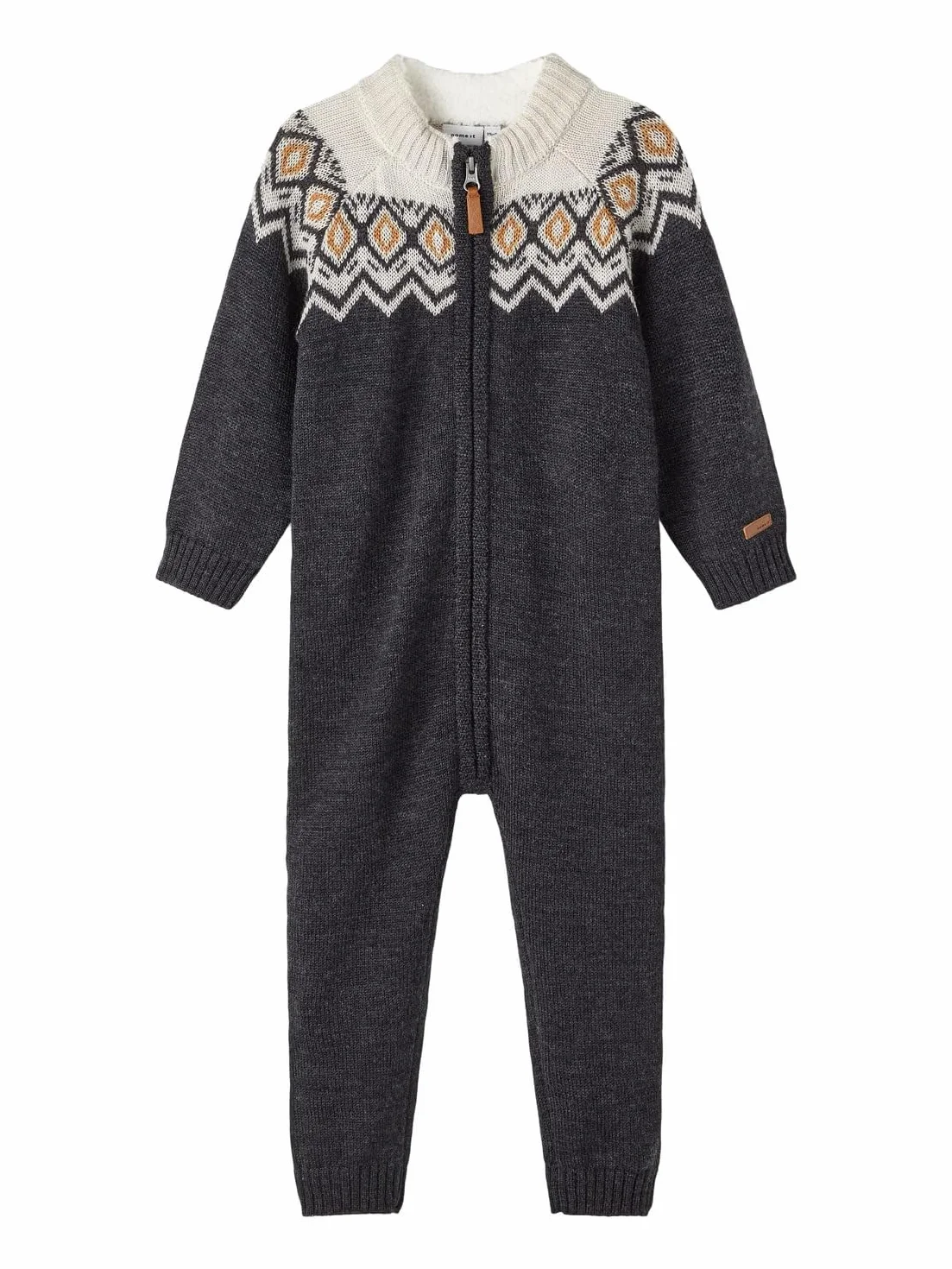 NAME IT Kombinezon Chłopcy Nmmwriss Wool Ls Knit Suit Xxiii