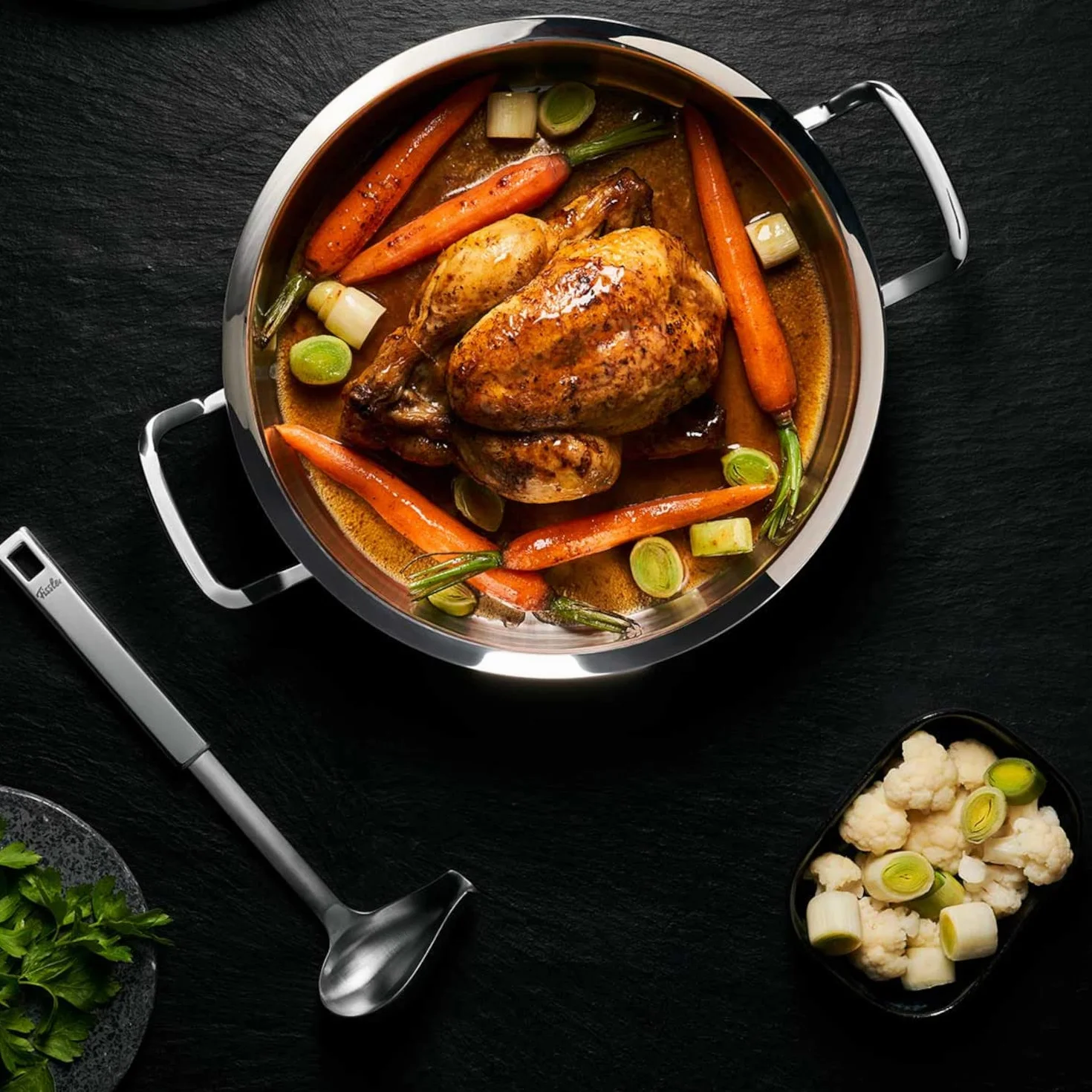 Fissler Zestaw Garnków, Srebrny, 3 części